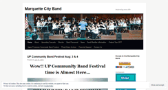 Desktop Screenshot of marquettecityband.com